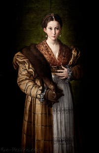 Parmigianino, Portrait d'une jeune femme dite Antea, musée Capodimonte à Naples en Italie