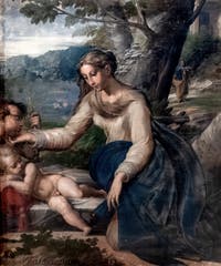 Parmigianino, Sainte Famille avec saint Jean-Baptiste, musée Capodimonte à Naples en Italie