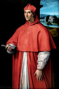 Raphaël, Portrait du Cardinal Alexandre Farnèse, musée Capodimonte à Naples en Italie