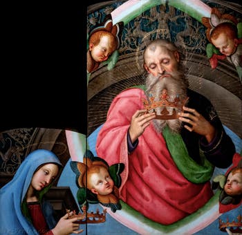 Raphaël, Le Père éternel et la Vierge, musée Capodimonte à Naples en Italie