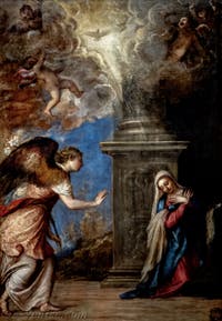 Titien, Annonciation, musée Capodimonte à Naples en Italie