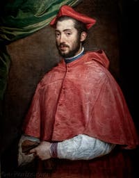 Titien, Le cardinal Alexandre Farnèse, musée Capodimonte à Naples en Italie