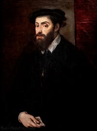 Titien, Portrait de Charles Quint avec la Toison d'Or, musée Capodimonte à Naples en Italie