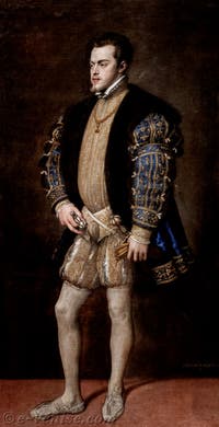 Titien, Philippe II roi d'Espagne, musée Capodimonte à Naples en Italie