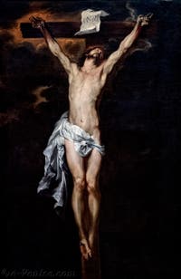 Van Dyck, Christ crucifié, musée Capodimonte à Naples en Italie