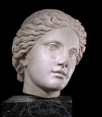 Tête d'Aphrodite, Musée Archéologique à la Gallerie d'Italia à Naples en Italie
