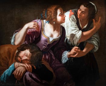 Artemisia Gentileschi, Samson et Dalila, Gallerie d'Italia Zevallos à Naples en Italie