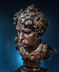Vincenzo Gemito, Portrait du peintre Mariano Fortuny, Gallerie d'Italia Zevallos à Naples en Italie