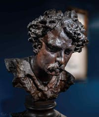 Vincenzo Gemito, Portrait du peintre Mariano Fortuny, Gallerie d'Italia Zevallos à Naples en Italie