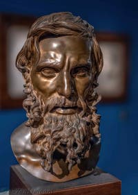 Vincenzo Gemito, Tête de philosophe, Gallerie d'Italia Zevallos à Naples en Italie