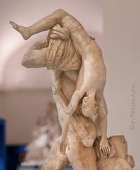 Achille et Troïlus, Collection Farnèse, musée archéologique de Naples en Italie