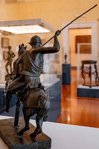 Amazone à cheval, Herculanum, musée archéologique de Naples en Italie