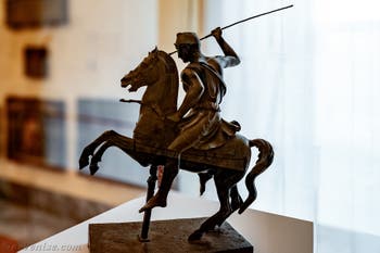 Amazone à cheval, Herculanum, musée archéologique de Naples en Italie