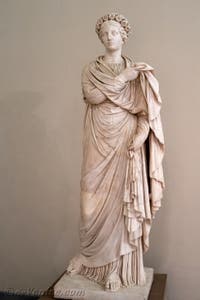 Flora Piccola Ercolanese, Collection Farnèse, musée archéologique de Naples en Italie