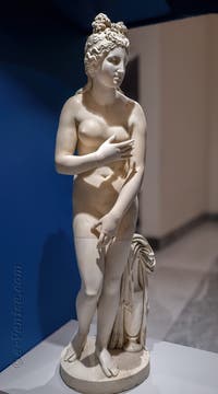 Aphrodite pudique type capitoline, Herculanum, musée archéologique de Naples en Italie