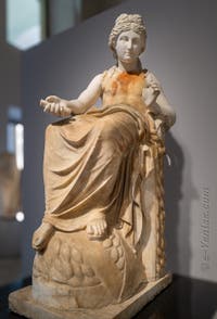 Apollon assis sur un trépied, Herculanum, musée archéologique de Naples en Italie