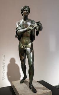 Apollon tirant à l’arc, Temple d'Apollon, Pompéi, musée archéologique de Naples en Italie