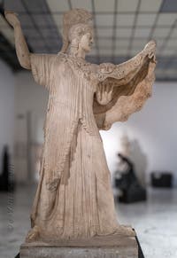 Athéna Promachos, villa des Papyrus, Herculanum, musée archéologique de Naples en Italie
