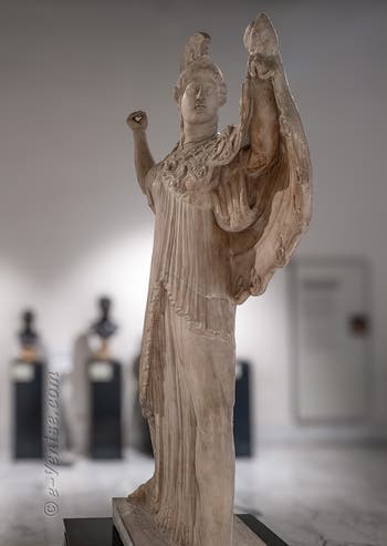 Athéna Promachos, villa des Papyrus, Herculanum, musée archéologique de Naples en Italie