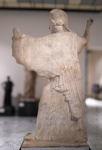 Athéna Promachos, villa des Papyrus, Herculanum, musée archéologique de Naples en Italie