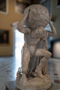 Atlas, Collection Farnèse, musée archéologique de Naples en Italie