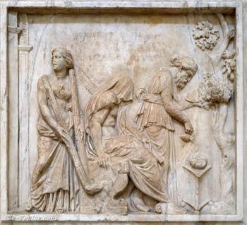 Initiation d'Hercule aux Mystères d'Éleusis, Collection Farnèse, musée archéologique de Naples en Italie