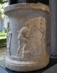 Vendanges et Satyres, Puteoli, musée archéologique de Naples en Italie