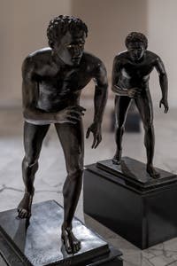 Coureurs, Villa des Papyrus, Herculanum, musée archéologique de Naples en Italie
