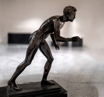 Coureurs, Villa des Papyrus, Herculanum, musée archéologique de Naples en Italie