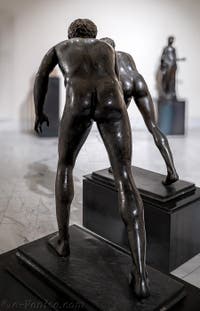 Coureurs, Villa des Papyrus, Herculanum, musée archéologique de Naples en Italie