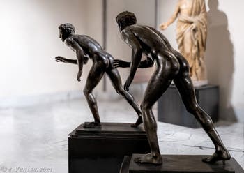 Coureurs, Villa des Papyrus, Herculanum, musée archéologique de Naples en Italie