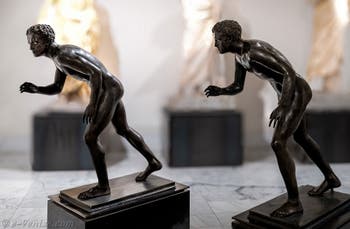 Coureurs, Villa des Papyrus, Herculanum, musée archéologique de Naples en Italie