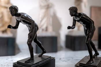 Coureurs, Villa des Papyrus, Herculanum, musée archéologique de Naples en Italie