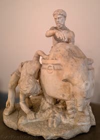 La cuisson du sanglier, Pompéi, Collection Farnèse, musée archéologique de Naples en Italie