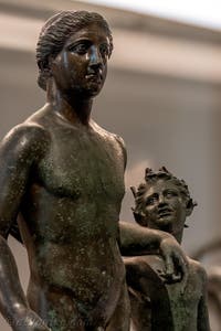 Dionysos et Ampélos, Casa di Pansa, Pompéi, musée archéologique de Naples en Italie