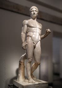 Doryphore, Gymnase Samnite, Pompéi, musée archéologique de Naples en Italie