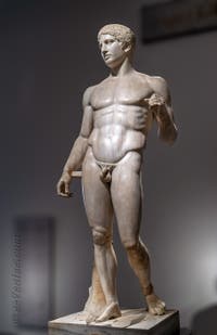 Doryphore, Gymnase Samnite, Pompéi, musée archéologique de Naples en Italie