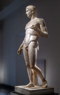 Doryphore, Gymnase Samnite, Pompéi, musée archéologique de Naples en Italie