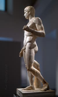 Doryphore, Gymnase Samnite, Pompéi, musée archéologique de Naples en Italie
