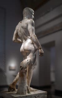 Doryphore, Gymnase Samnite, Pompéi, musée archéologique de Naples en Italie