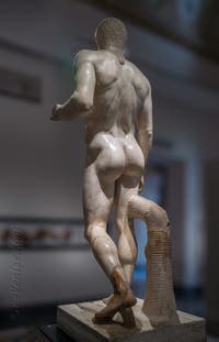Doryphore, Gymnase Samnite, Pompéi, musée archéologique de Naples en Italie