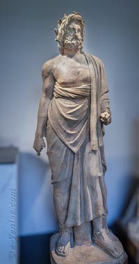 Asclépios, Temple d'Esculape, Pompéi, musée archéologique de Naples en Italie