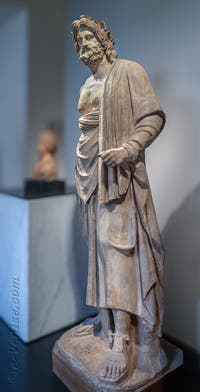 Asclépios, Temple d'Esculape, Pompéi, musée archéologique de Naples en Italie
