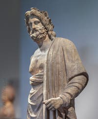 Asclépios, Temple d'Esculape, Pompéi, musée archéologique de Naples en Italie