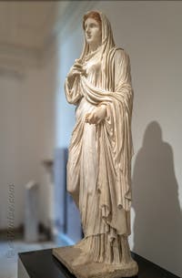 La prêtresse Eumachia, édifice d'Eumachia, Pompéi, musée archéologique de Naples en Italie