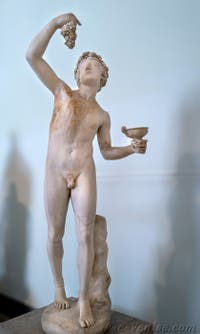 Dionysos Bacchus, Collection Farnèse, musée archéologique de Naples en Italie
