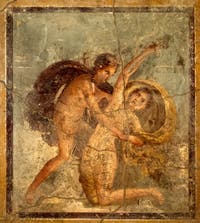 Apollon et Daphné, Casa Lucrezio Frontone, Pompéi, musée archéologique de Naples en Italie