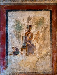 Fresque Arès et Aphrodite, Pompéi, Casa dell'Amore Punito, Musée Archéologique de Naples