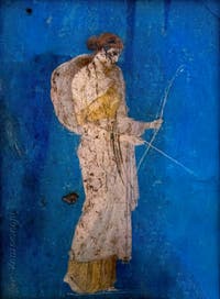 Fresque Artémis, Stabiae, Villa Arianna, Musée Archéologique de Naples