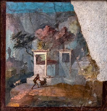 Fresque Offrande d'un bélier, Pompéi, Musée Archéologique de Naples